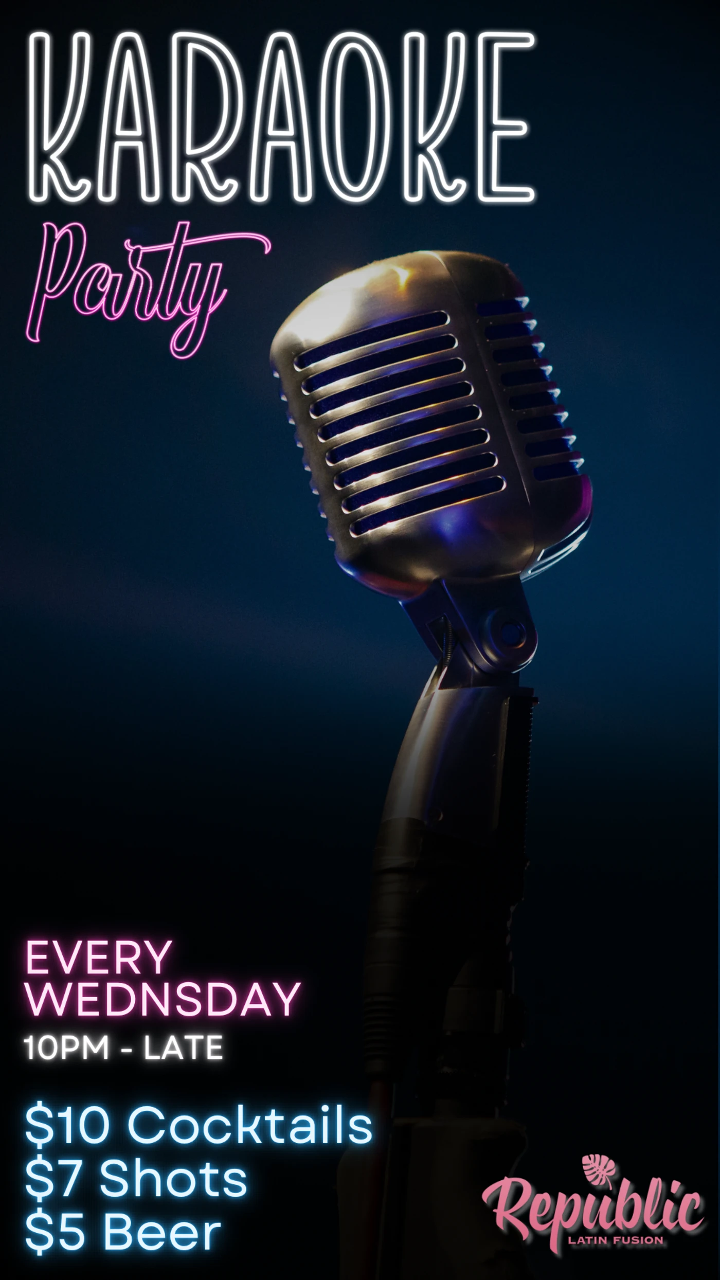 Wednesday Karaoke! flyer