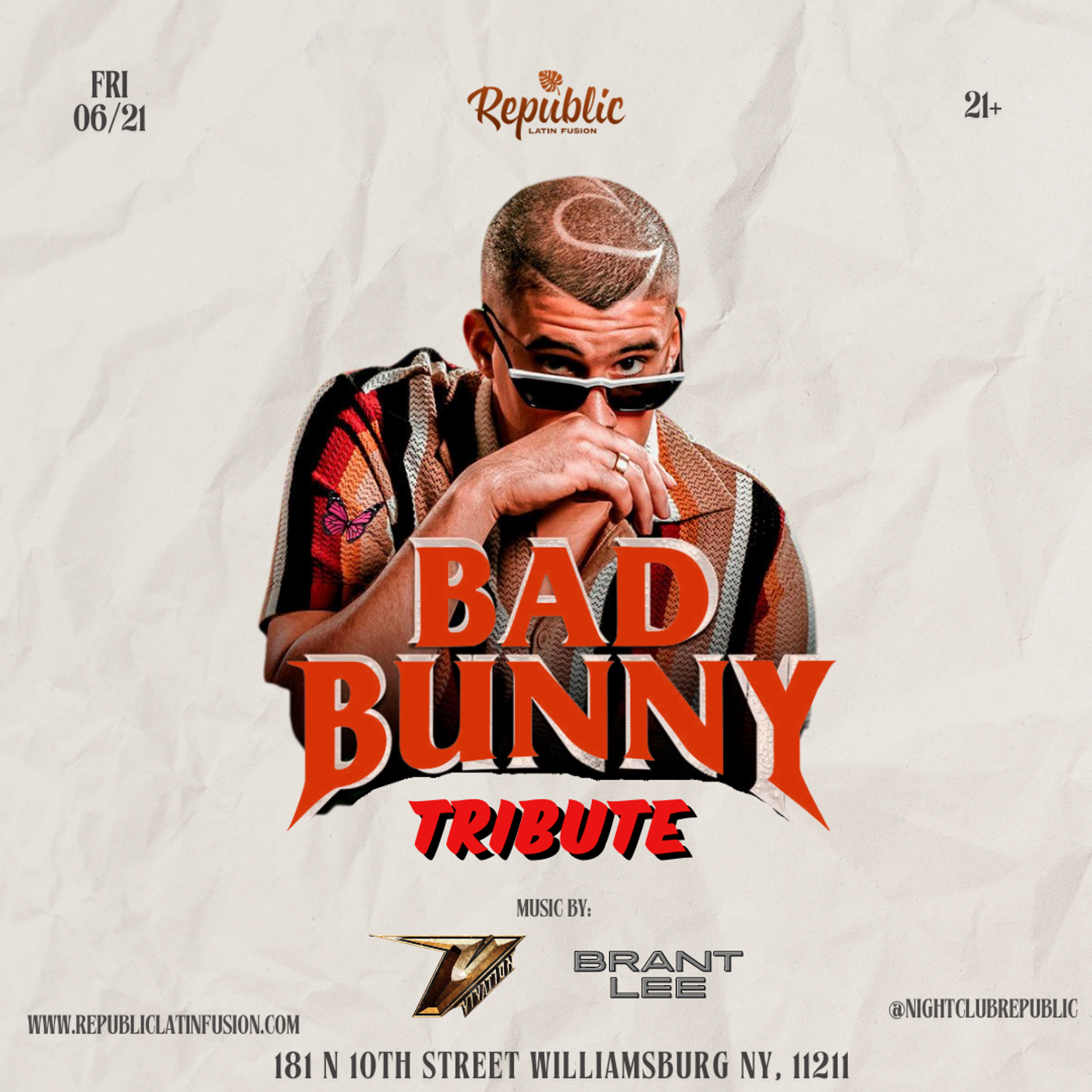BAD BUNNY TRIBUTE | @REPUBLIC flyer