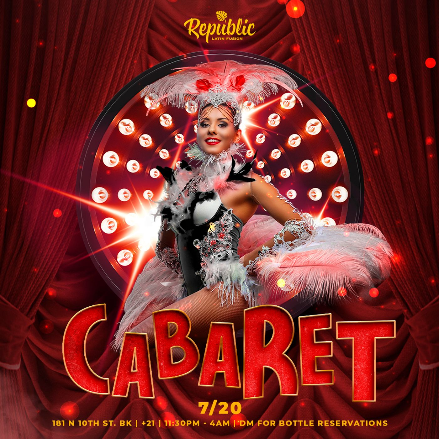 CABARET LATIN PARTY | REPUBLIC NIGHT flyer
