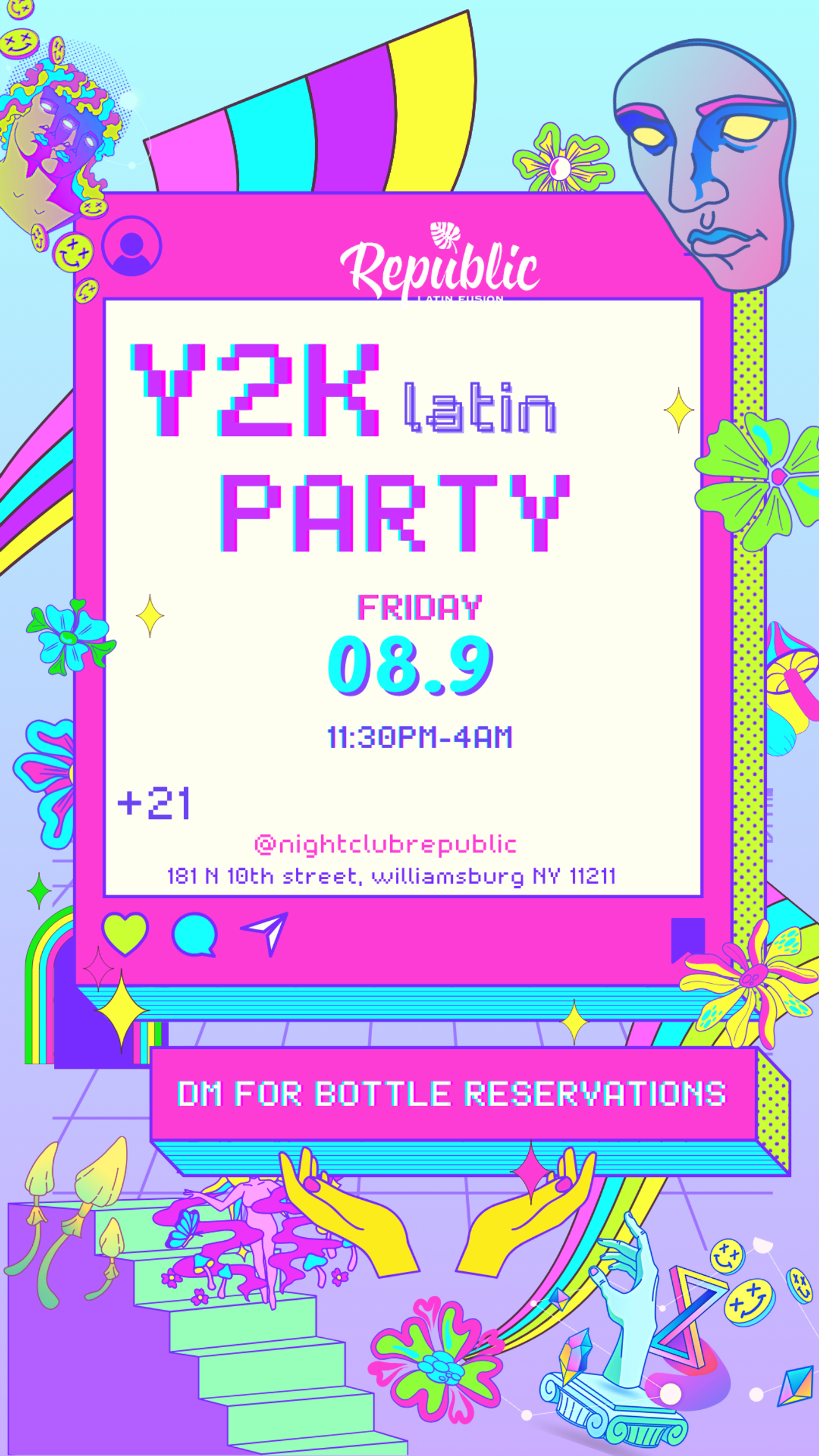 Y2K LATIN PARTY | REPUBLIC NIGHT flyer