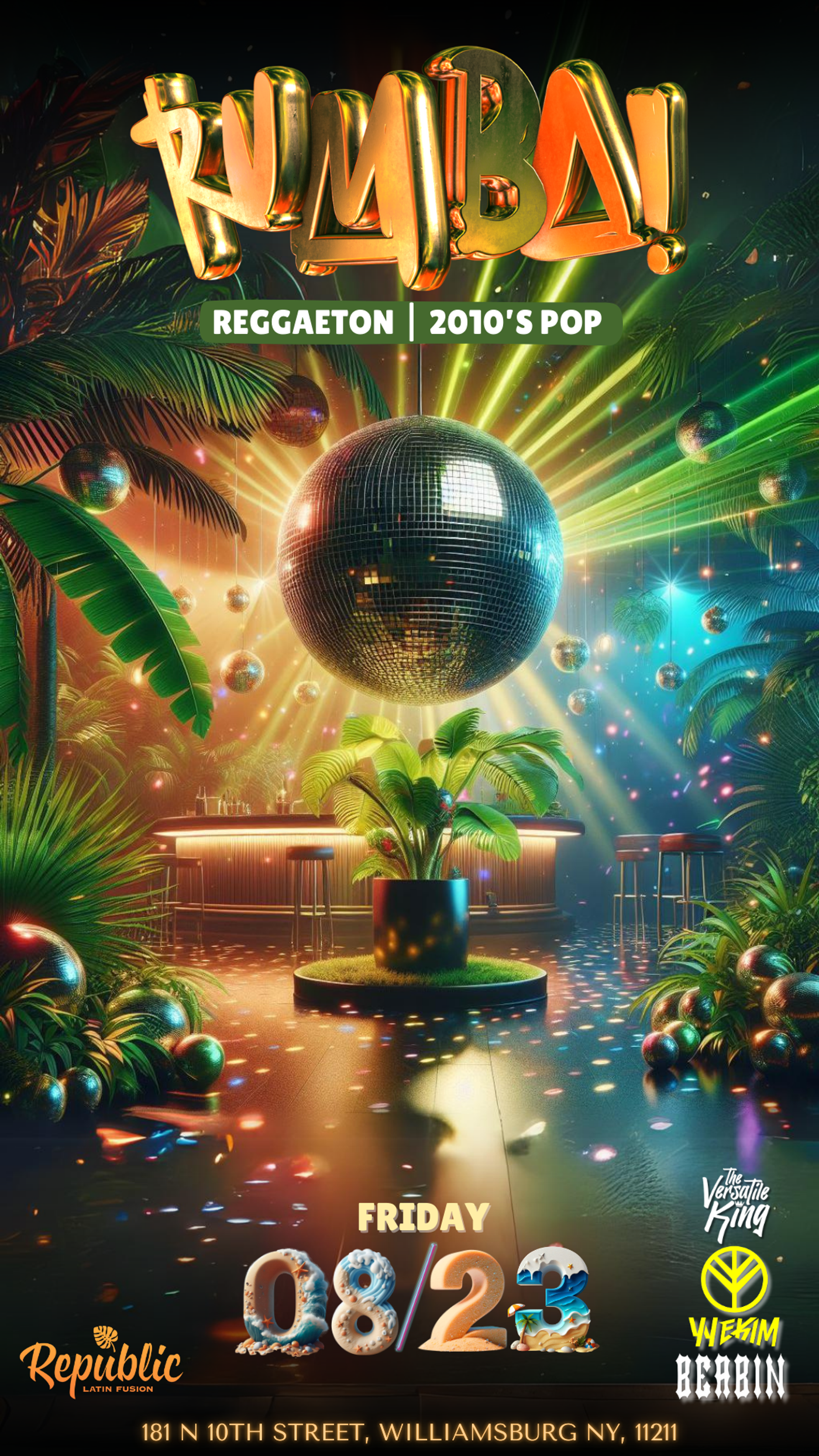 RUMBA! GLOW IN THE DARK PERREO flyer