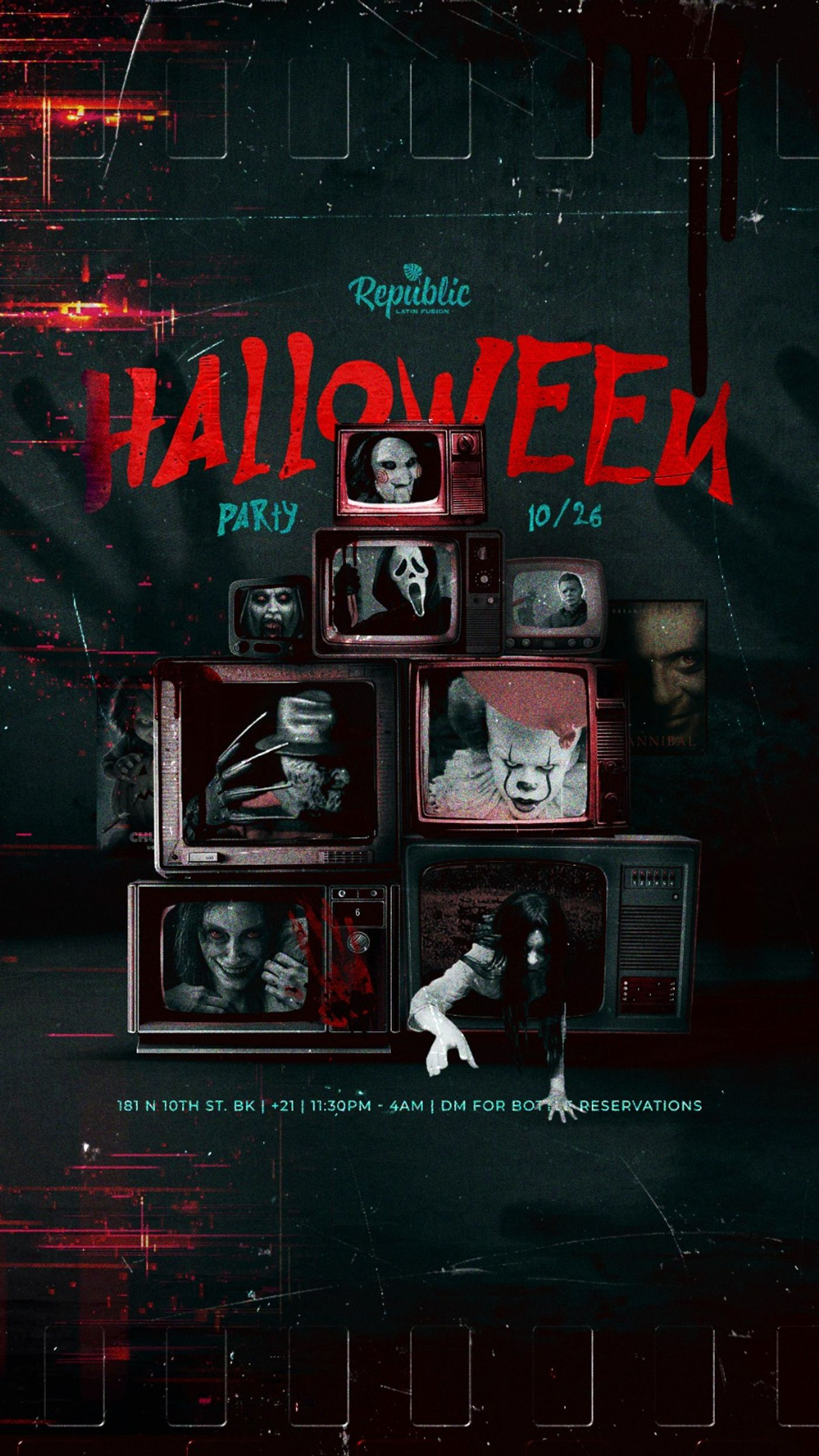 REPUBLIC HALLOWEEN PARTY flyer