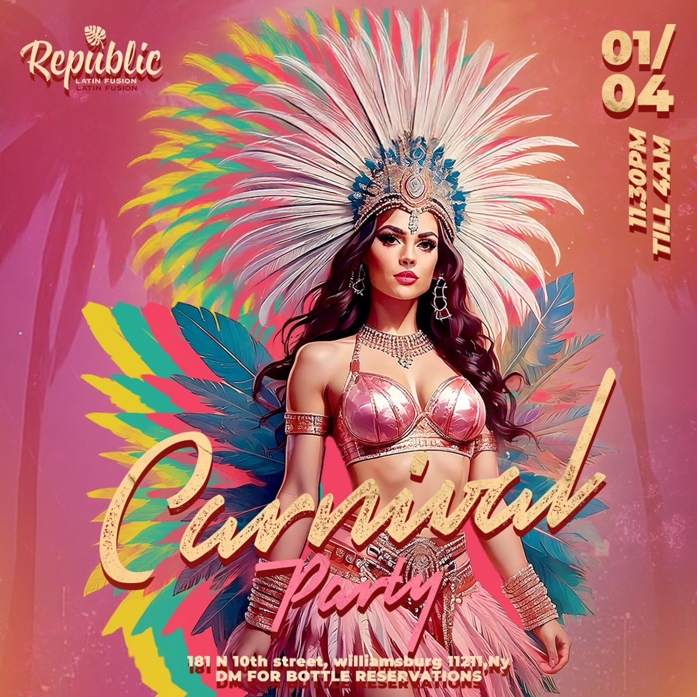 CARNAVAL LATIN PARTY | REPUBLIC NIGHT flyer