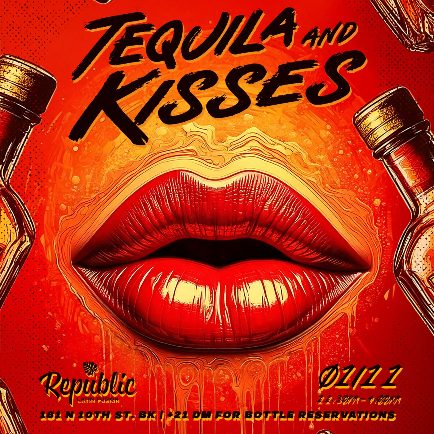 TEQUILA & KISSES | LATIN PARTY @REPUBLIC flyer