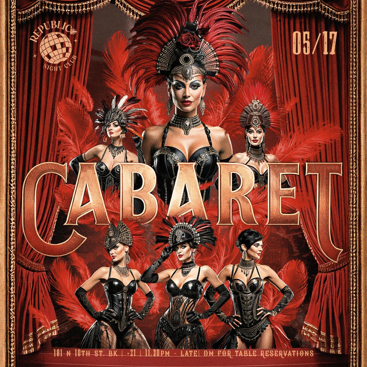 CABARET LATIN PARTY | REPUBLIC NIGHT flyer