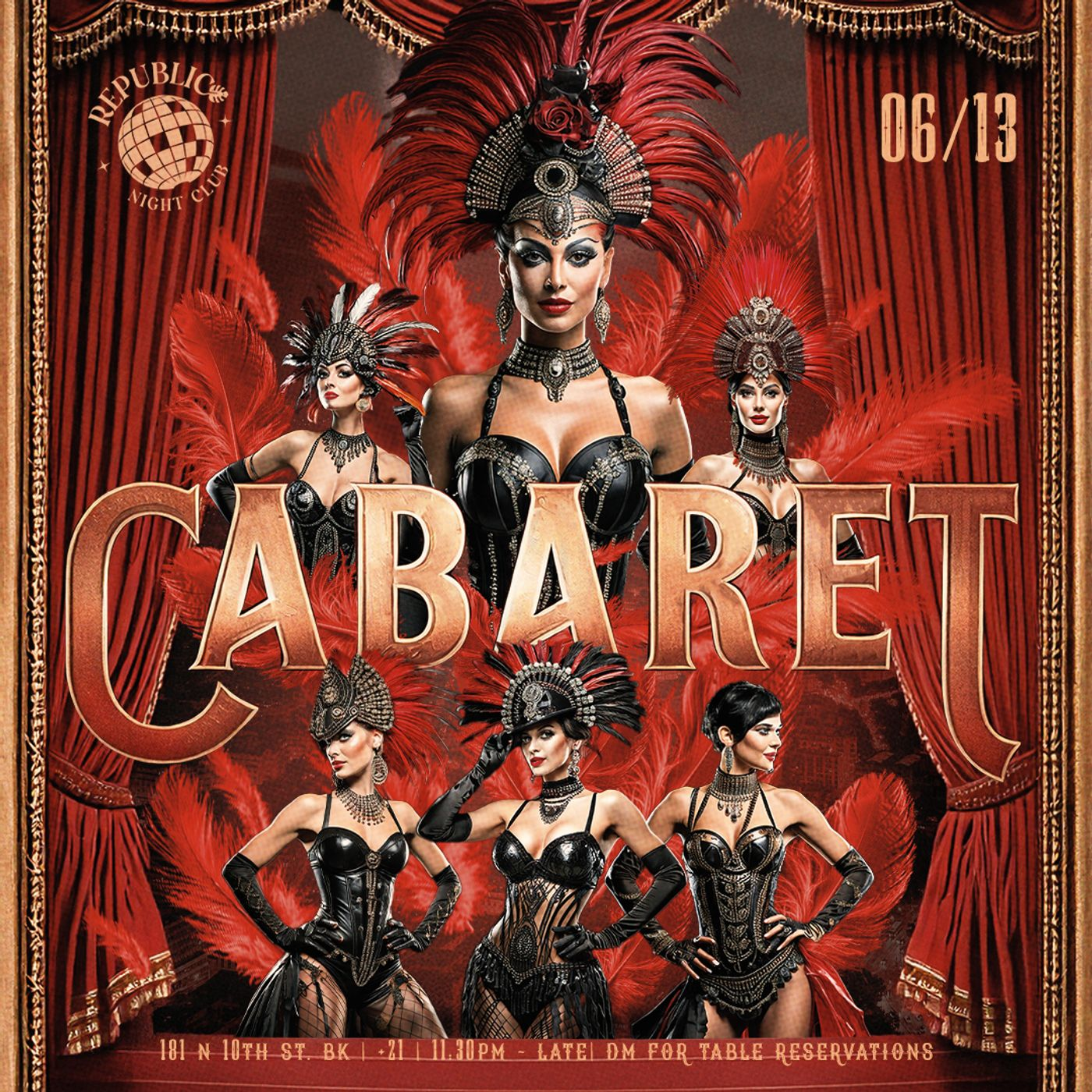 CABARET LATIN PARTY | REPUBLIC NIGHT flyer