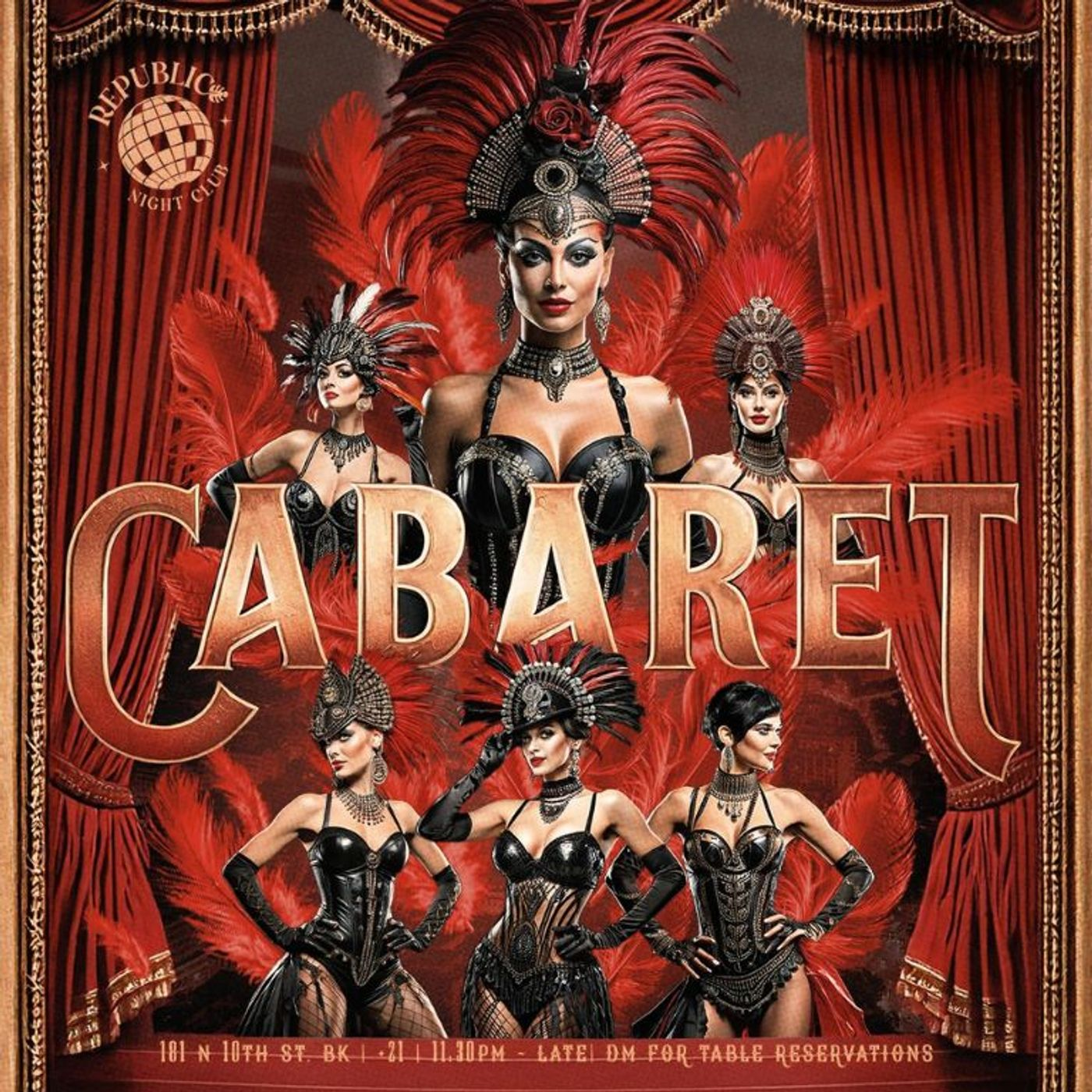CABARET LATIN PARTY | REPUBLIC NIGHT flyer