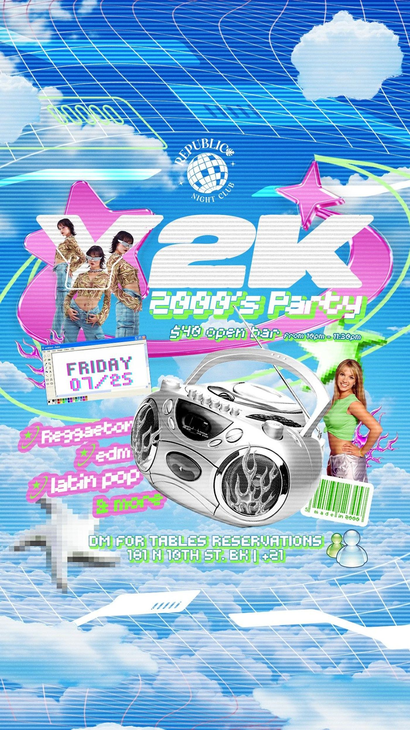 Y2K REGGAETON PARTY - EDM, REGGAETON, LATIN HOUSE, POP AND MORE flyer
