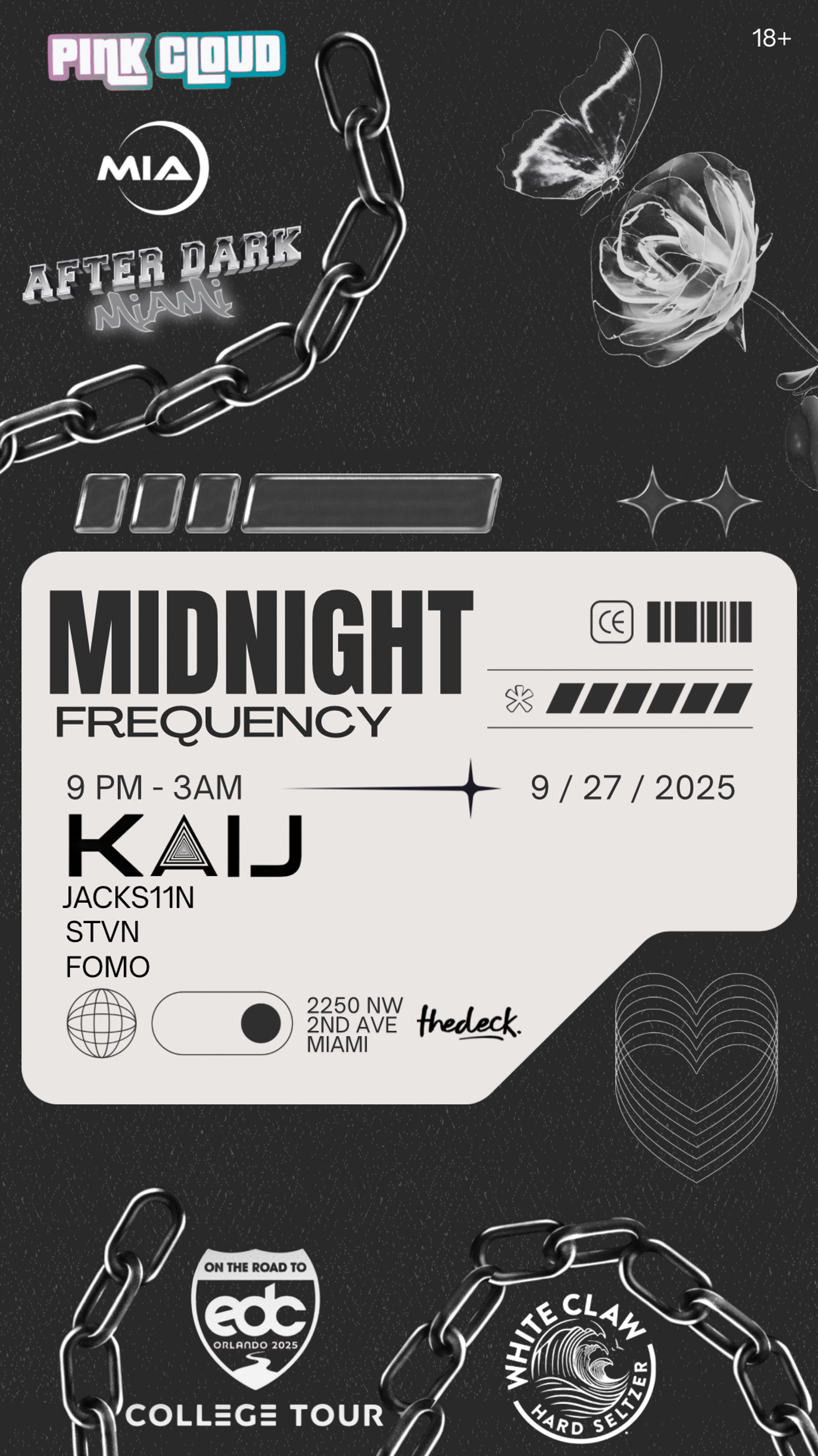 Midnight Frequency | MIAMI x EDC COLLEGE TOUR | Sat, Sep 27, 2025