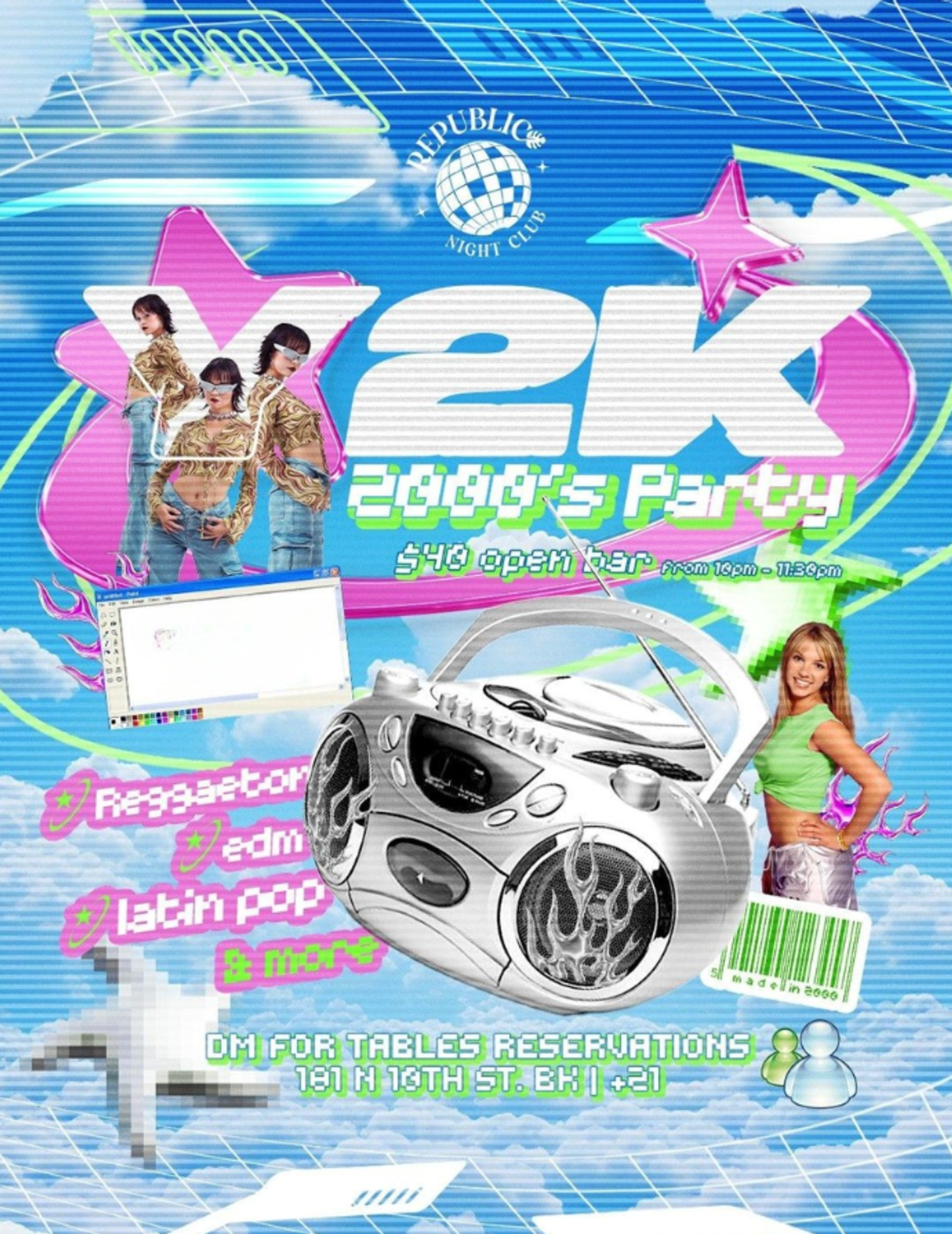 Y2K REGGAETON PARTY - EDM, REGGAETON, LATIN HOUSE, POP AND MORE flyer