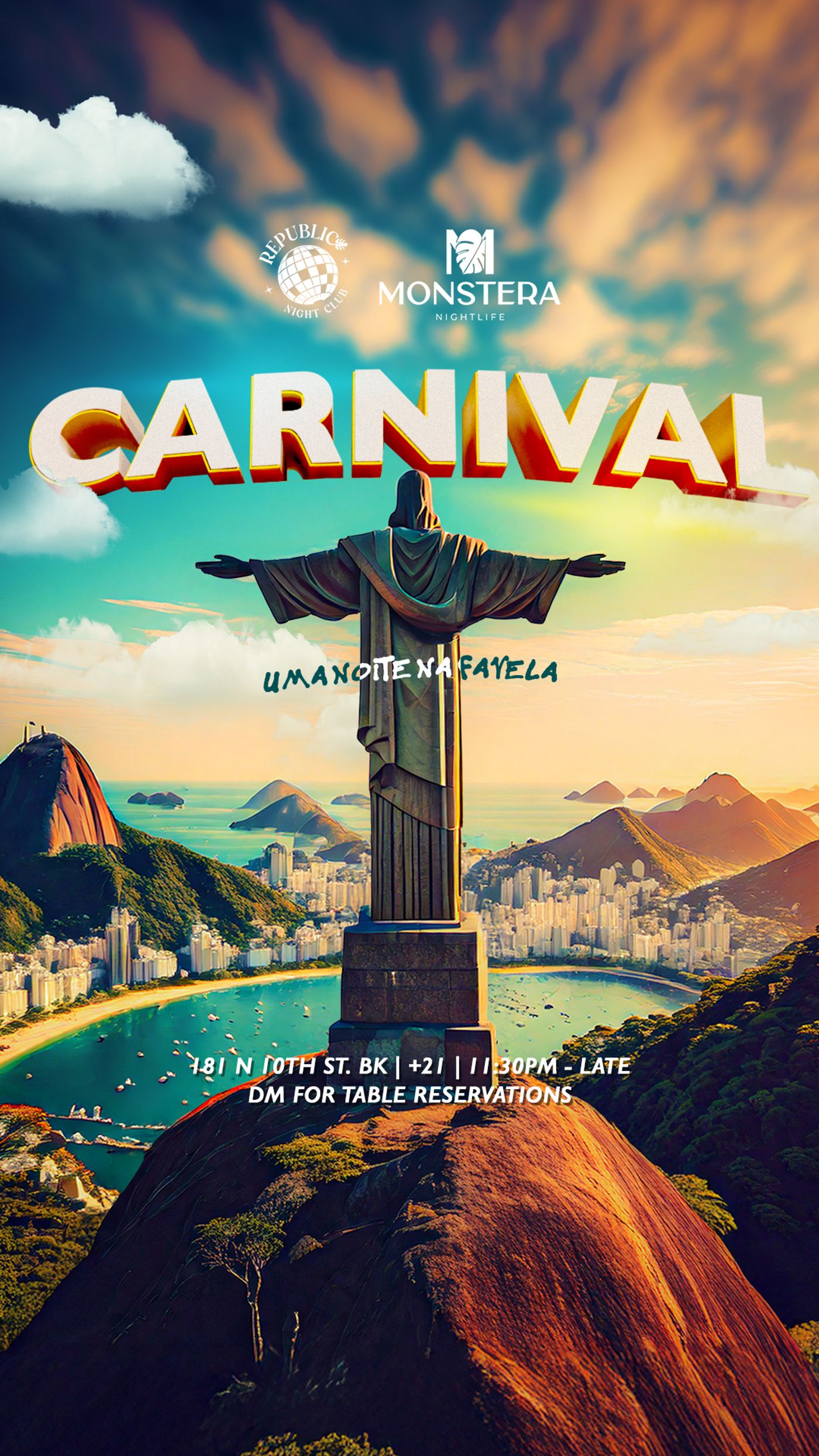 CARNIVAL: SOCA, REGGAETON, AFRO HOUSE, BAILE FUNK flyer