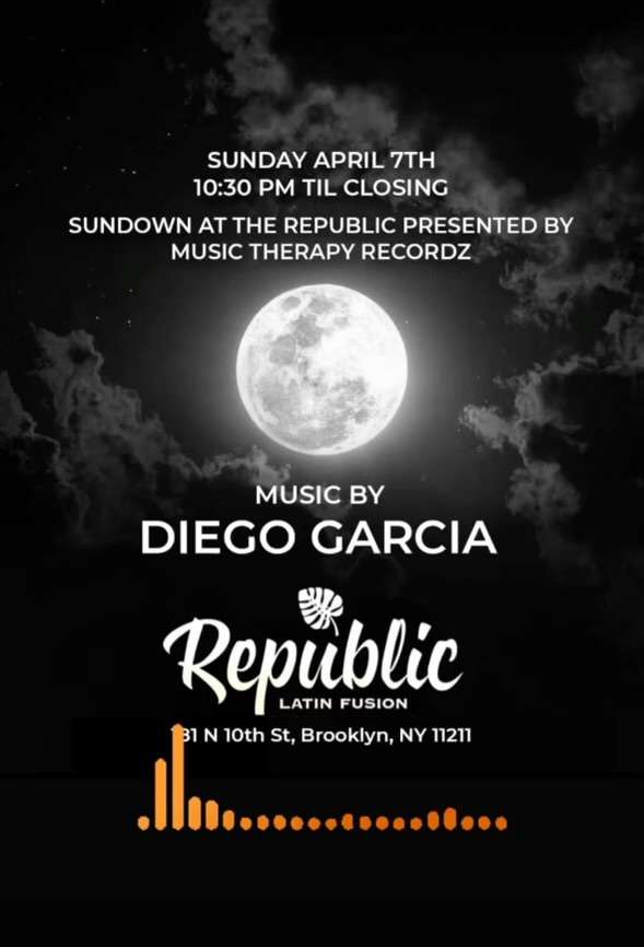 SUNDOWN At Republic Latin Fusion flyer