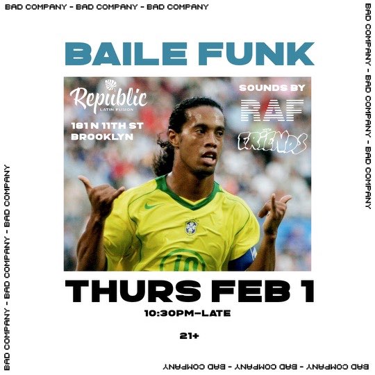 BAILE FUNK! flyer