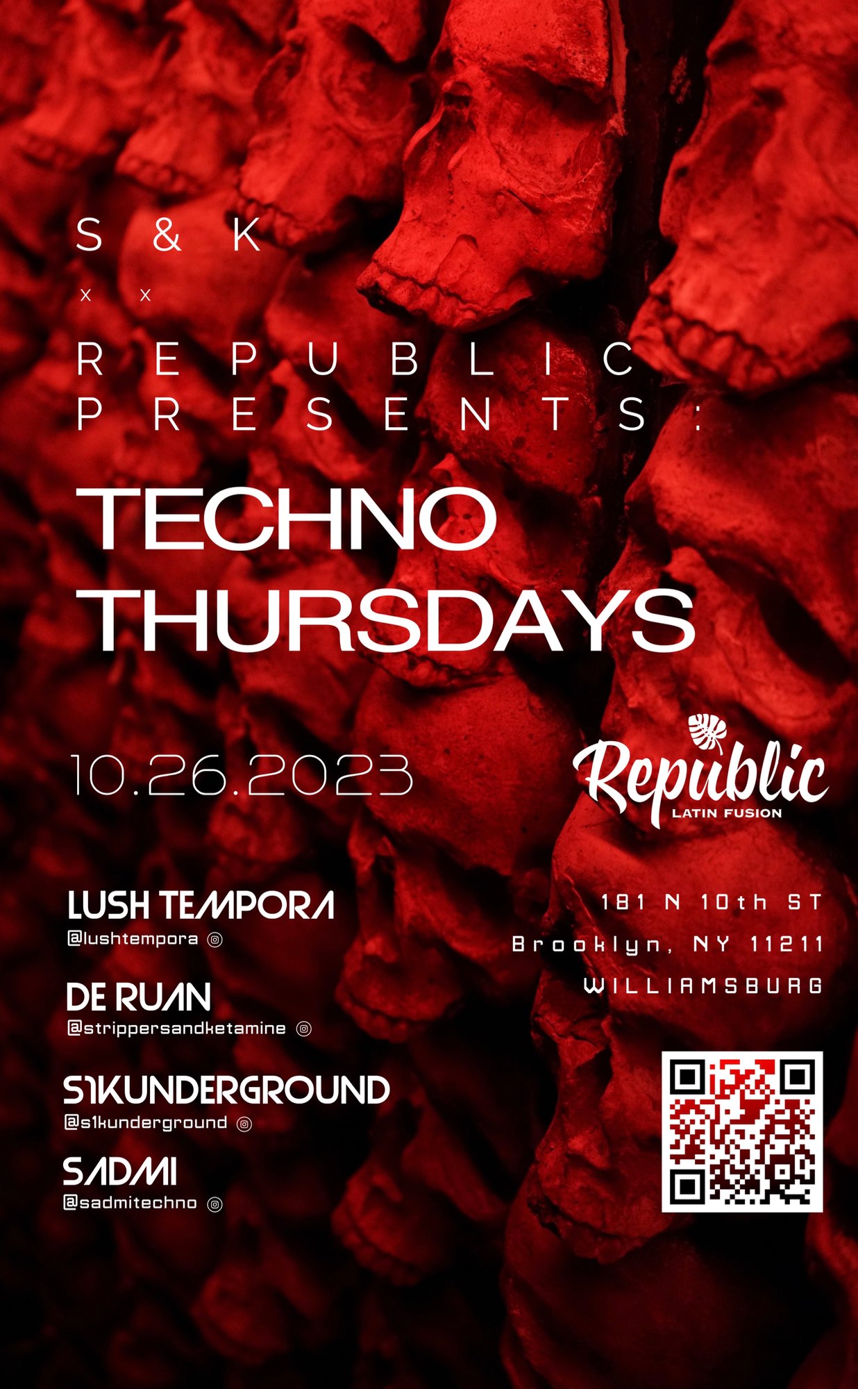 Techno Thursdays flyer