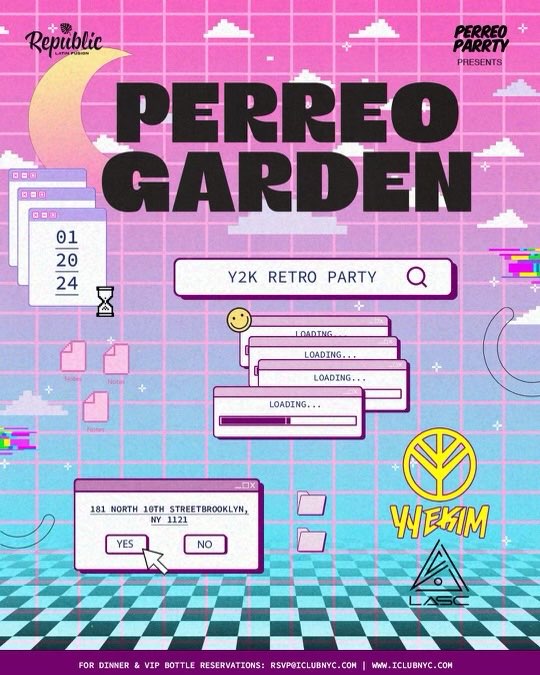 PERREO Y2K PARTY flyer
