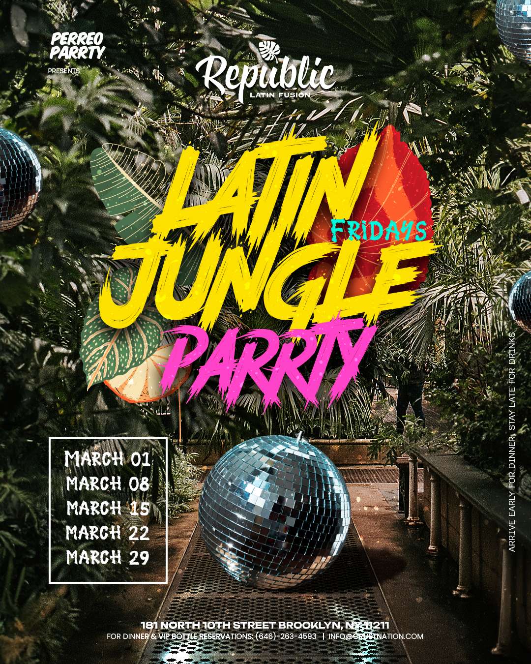 Perreo Garden: Latin & Reggaetón Party at Republic Latin Fusion flyer