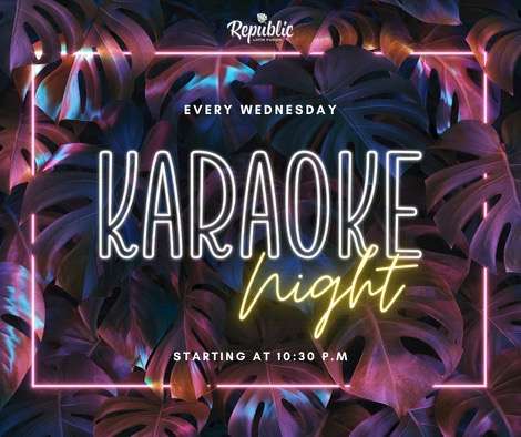 Wednesday Karaoke! flyer