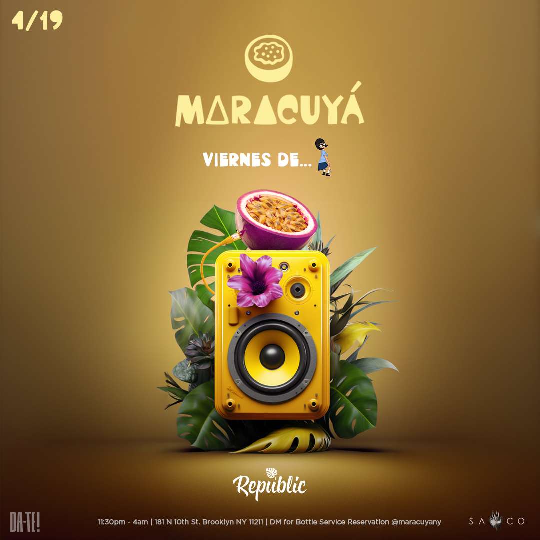 MARACUYA x Republic Latin Fusion flyer