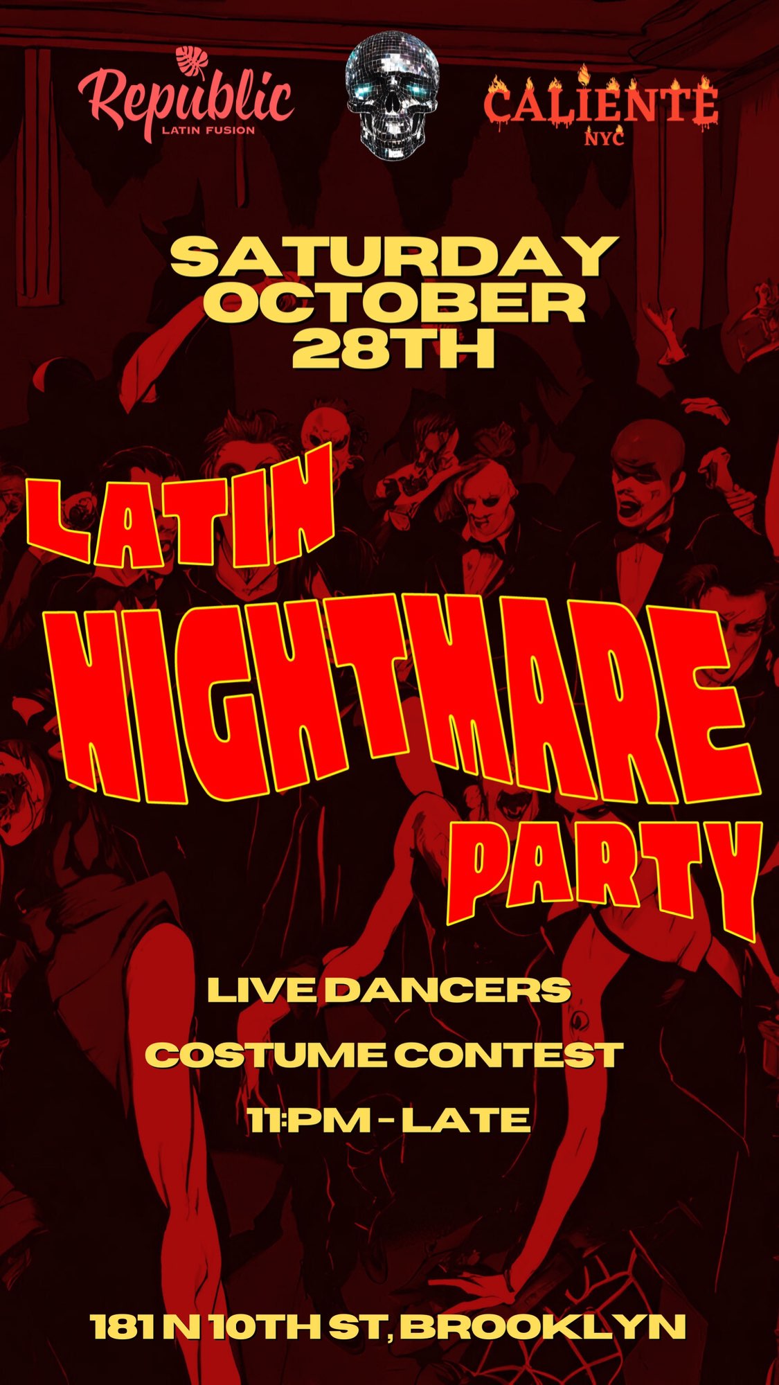 LATIN NIGHTMARE PARTY flyer