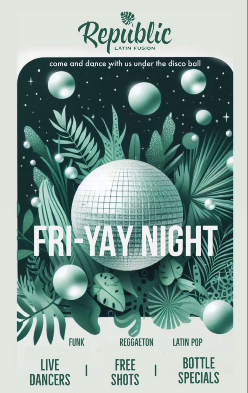 Republic Friday Party flyer