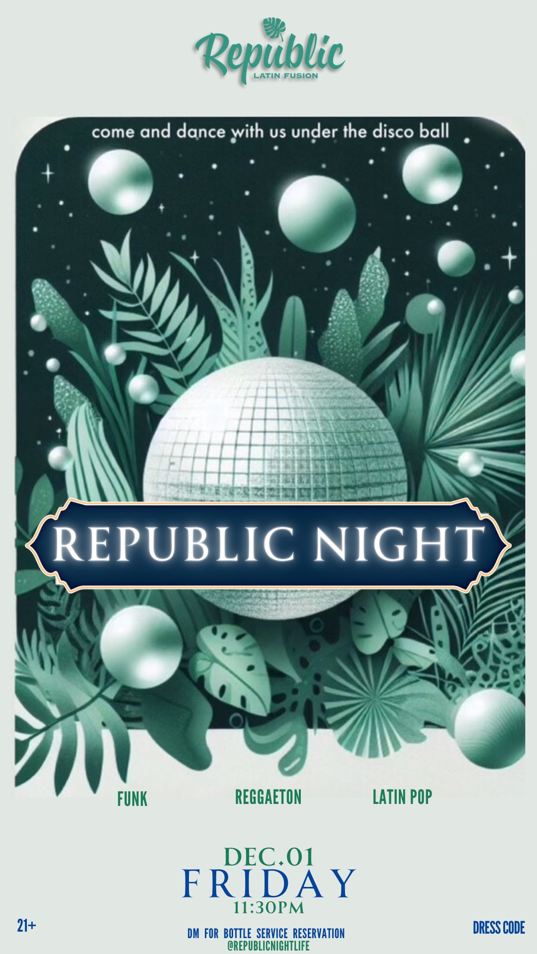 REPUBLIC NIGHT flyer