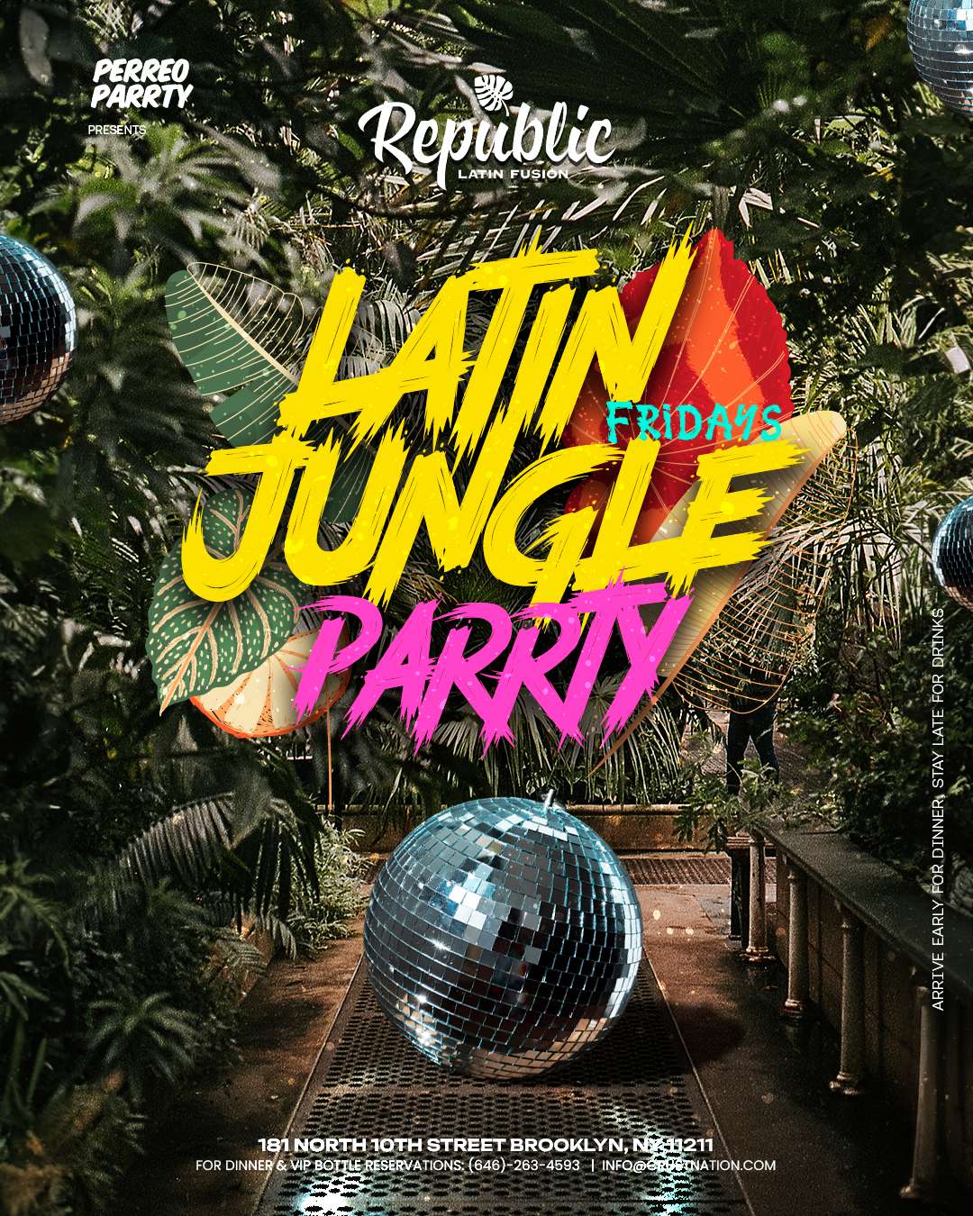 Perreo Garden: Latin & Reggaetón Party at Republic Latin Fusion flyer