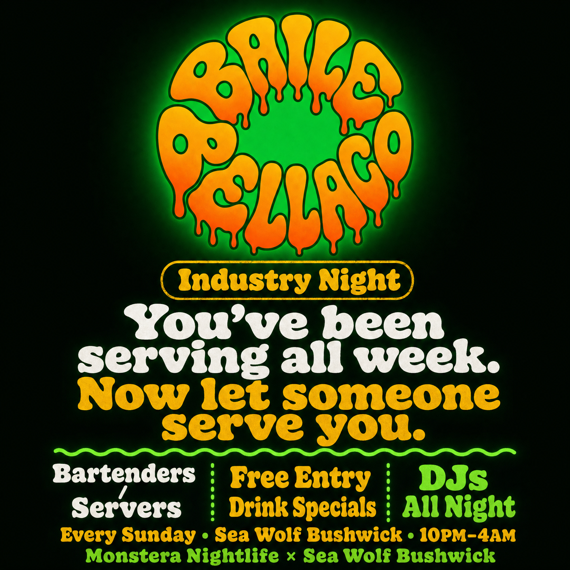 BAILE BELLACO | REGGAETON X BAILE FUNK RAVE flyer
