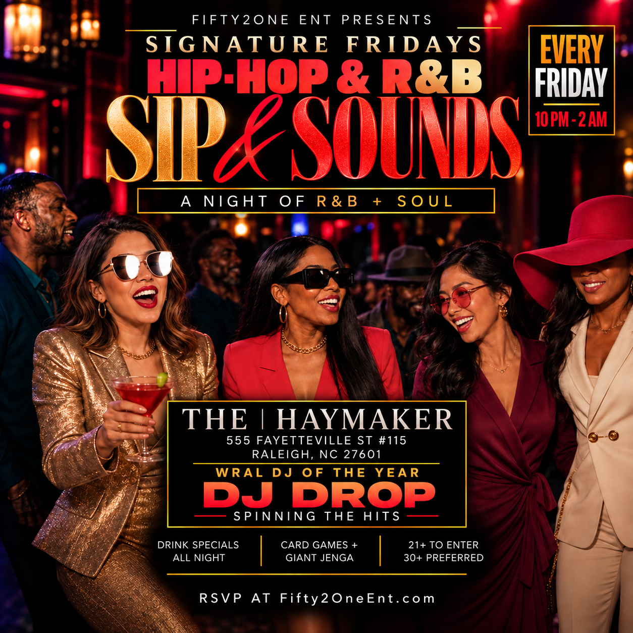 R&B Sip & Sounds at the|Haymaker