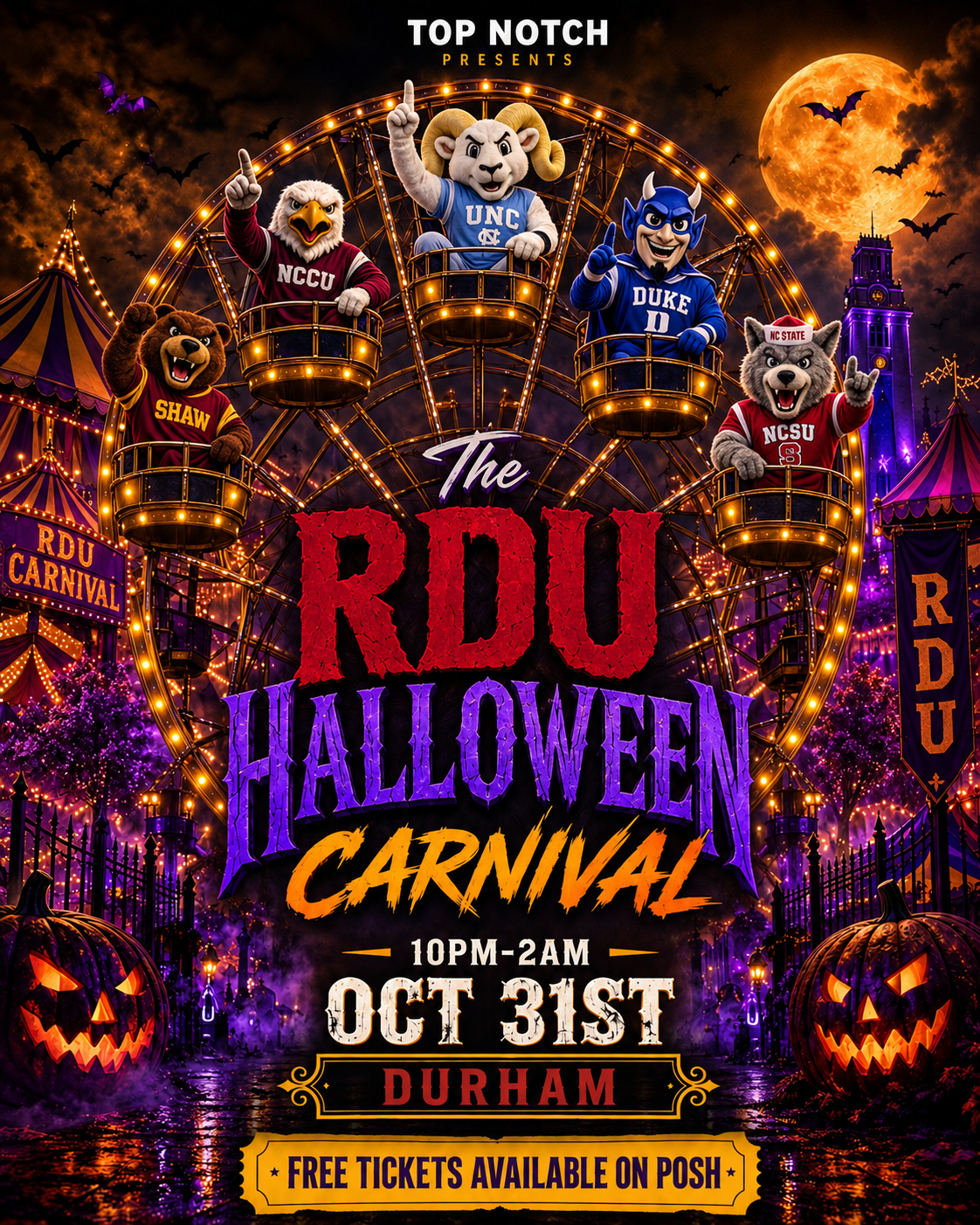 The RDU Halloween Carnival 🎡🎃