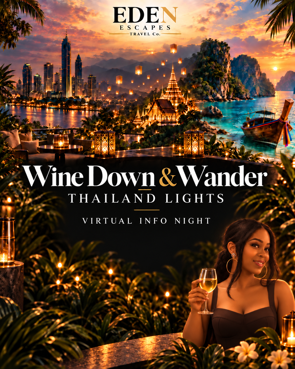 Wine Down and Wander: Thailand Lights Edition