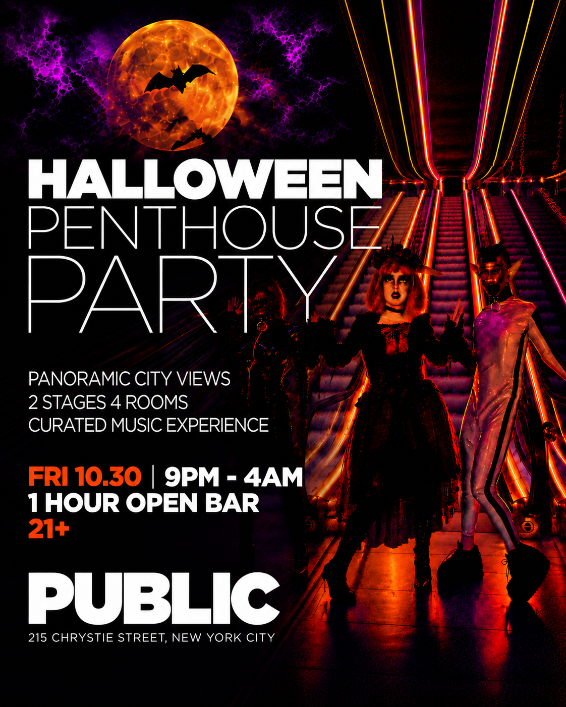 PENTHOUSE HALLOWEEN at PUBLIC at 215 Chrystie St, New York, NY 10002 ...