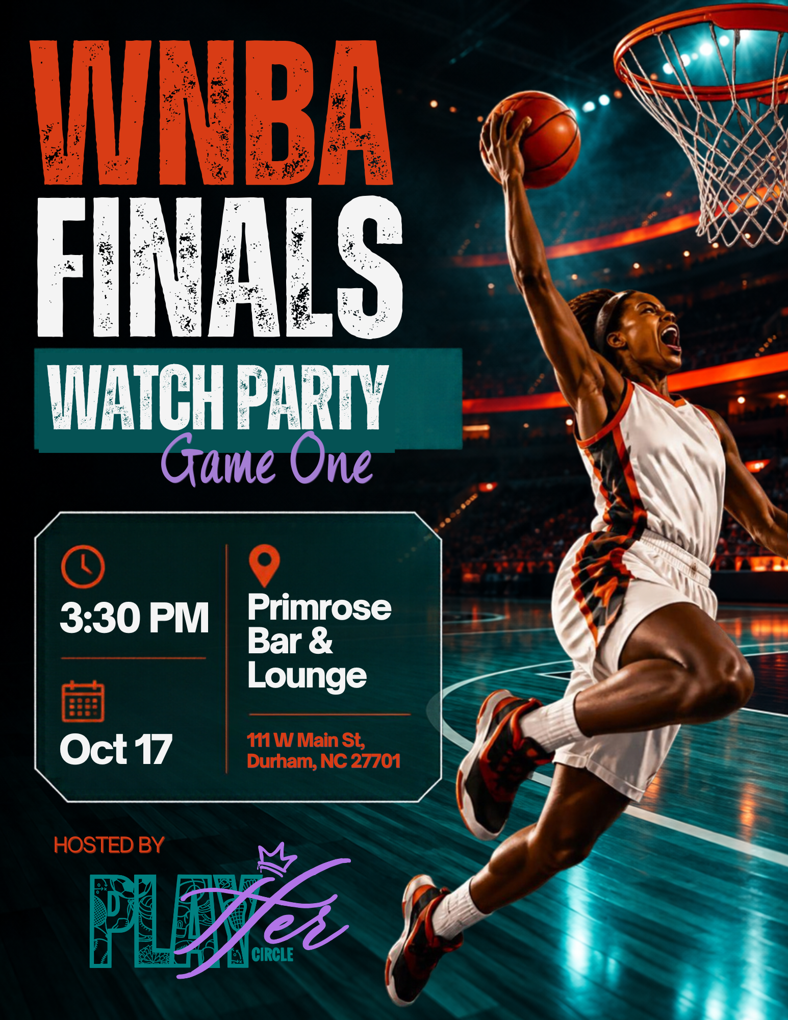PlayHER Circle presents: WNBA Finals Watch Party Game One